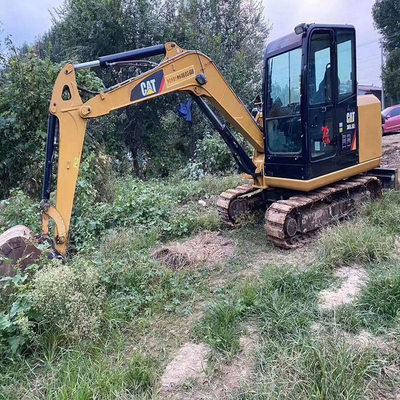 Mini kazma makinesi iyi durumda ikinci el 5.5 tonluk kazıcı Mini CAT 305.5 sürünen kazıcı