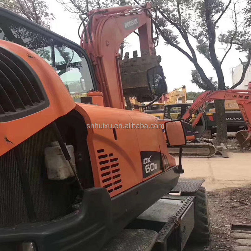 Doosan 60w kullanılmış tekerlekli kazık makinesi için mükemmel performans kullanılmış tekerlekli kazık makinesi doosan DX60W
