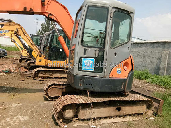 Hitachi stokta kullanılmış Hitachi 55 mini kazıcı satılıyor ikinci el Hitachi 55 küçük kazıcı iyi durumda