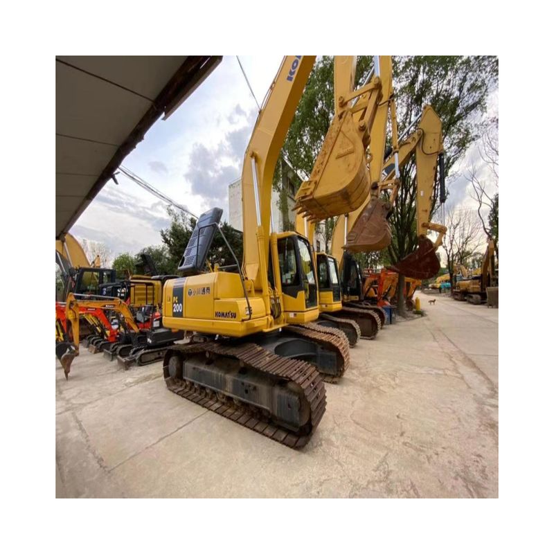Kullanılmış komatsu pc200-7 pc200-7 sürünen ekskavatör 20 tonluk ekskavatör stokta satılıyor