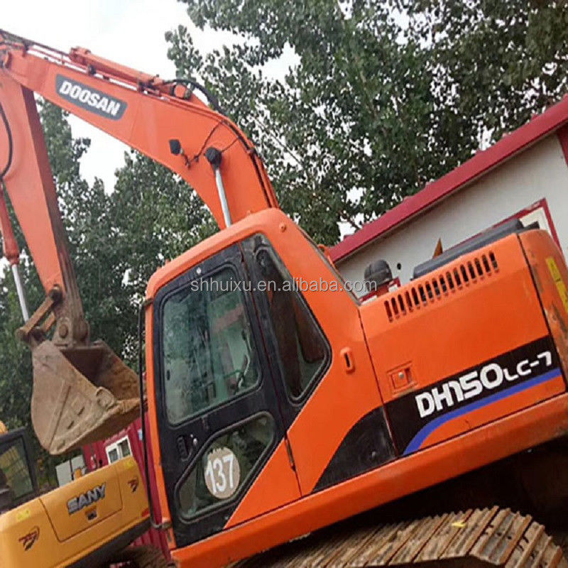 Kullanılmış hidrolik sürünen kazma makinesi Doosan DH150/İkinci el Kaliteli DOOSAN DH150 ekskavatörü düşük fiyatlı satılıyor