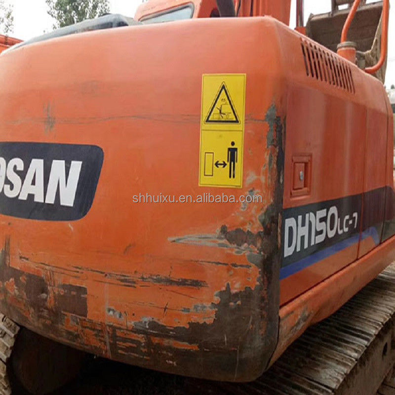 Kullanılmış hidrolik sürünen kazma makinesi Doosan DH150/İkinci el Kaliteli DOOSAN DH150 ekskavatörü düşük fiyatlı satılıyor