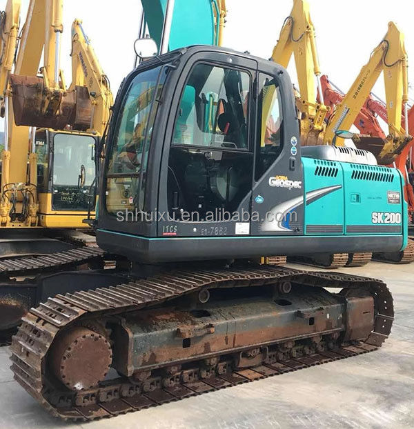 Kobelco SK200 En çok satan ikinci el sürünen kazma makinesi Kobelco SK200/İyi kaliteli kullanılmış kazma makinesi Kobelco SK200 satılık