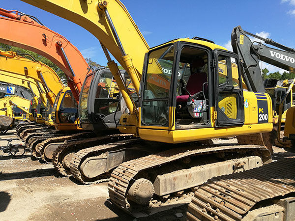 Kullanılmış Komatsu PC 200-8 sürünen kazıcı/ Orijinal Komatsu Excavator PC 200, Ucuz Komatsu PC200