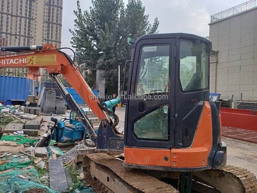 Hitachi stokta kullanılmış Hitachi EX55 mini kazıcı satılıyor ikinci el hitachi mini kazıcı EX55 iyi durumda