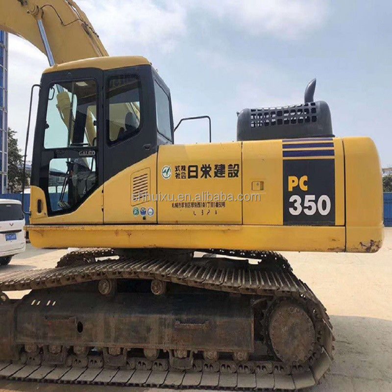 Komatsu İkinci el KOMATSU350-7 ekskavatörü iyi durumda / kullanılmış komatsu pc350-7 sürünen ekskavatörü Komatsu Excavator
