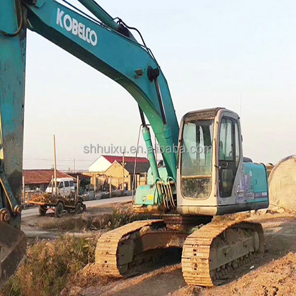 Kobelco SK200 Kullanılmış kaliteli kazma makinesi ikinci el sürünen ekskavatör Kobelco SK200-6