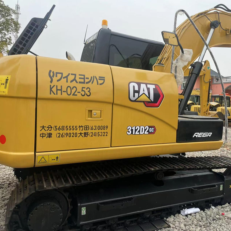 Kullanılmış hidrolik kazık makinesi CAT312D inşaat makinesi, ikinci el tırtıl sürünen kazık makinesi CAT312D iyi çalışmaktadır