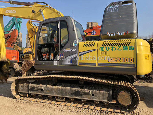 Kobelco SK200 En çok satan iyi kalite kullanılmış kazma makinesi ikinci el sürünen kazıcı Kobelco SK210