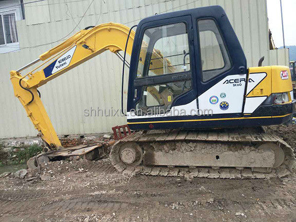 Kullanılmış hidrolik sürünen kazıcı Kobelco60-3, mini ikinci el yüksek kaliteli kazıcı KOBELCO60-3 ucuz fiyat