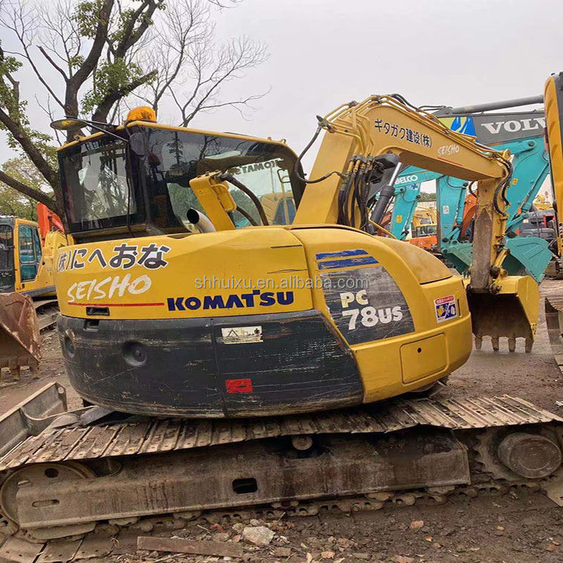 Kullanılmış Komatsu PC78 kazıcı / ikinci el kazıcı komatsu PC78 mini sürünen kazıcı iyi kaliteli Komatsu kazıcı