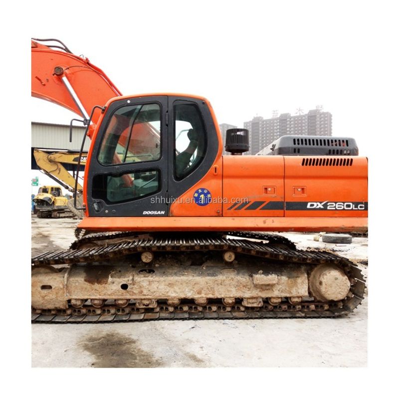 Doosan sıcak satış Mükemmel kalite İkinci el hidrolik sürünen kazıcı DOOSAN DX260 Kore kökenli/İsmarlanmış kazma makinesi en çok satan iyi fiyat