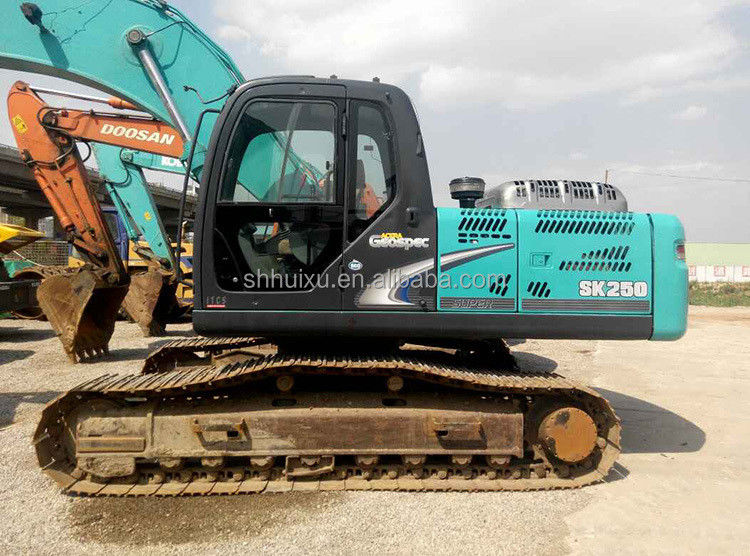 Kobelco SK200 İkinci el sürünen kazıcı Kobelco SK250 Kullanılmış kazma makinesi ucuz fiyat