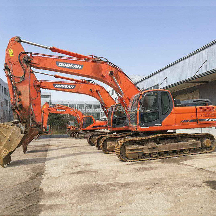 Doosan sıcak satış Mükemmel kalite İkinci el hidrolik sürünen kazıcı DOOSAN DX345 Kore kökenli/kullanılmış kazma makinesi en çok satan iyi fiyat