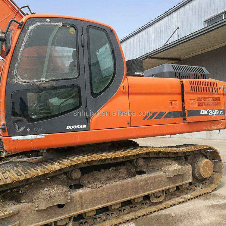 Doosan sıcak satış Mükemmel kalite İkinci el hidrolik sürünen kazıcı DOOSAN DX345 Kore kökenli/kullanılmış kazma makinesi en çok satan iyi fiyat