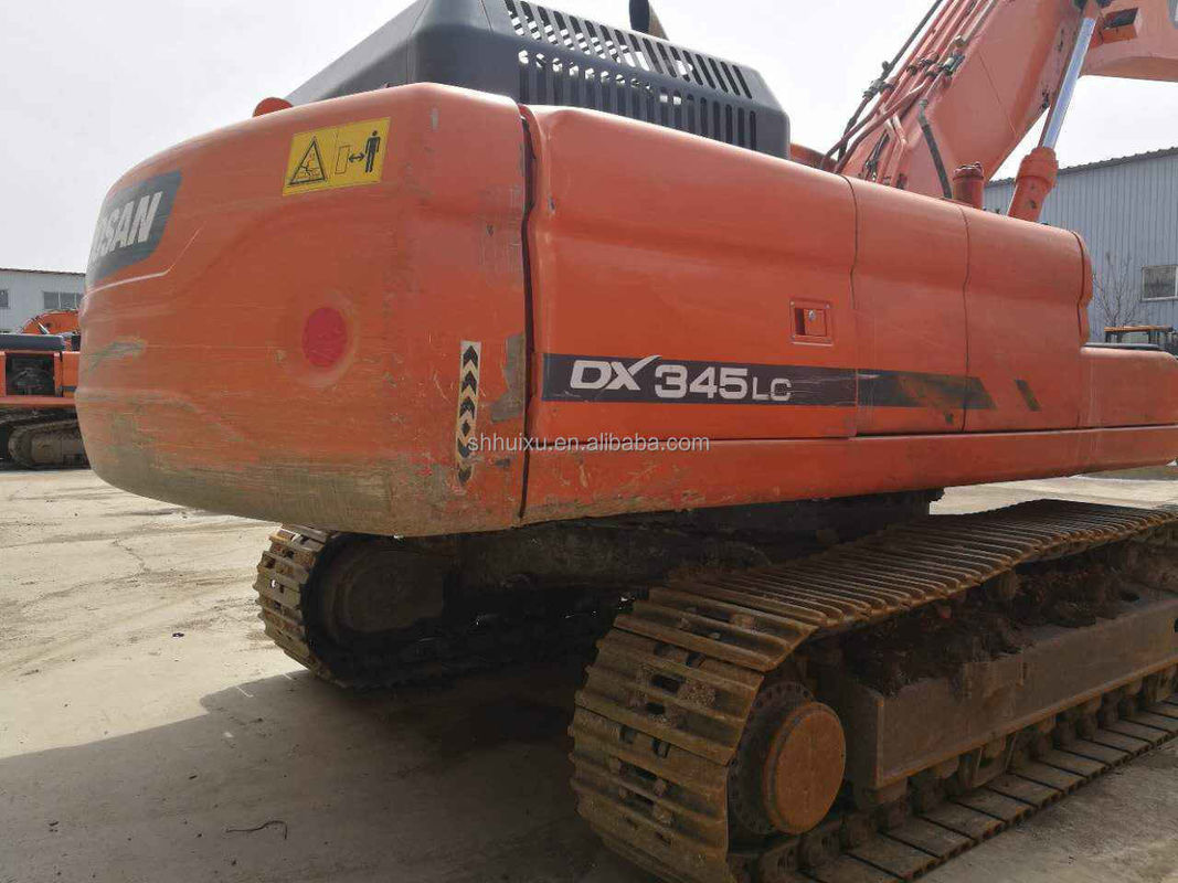 Doosan sıcak satış Mükemmel kalite İkinci el hidrolik sürünen kazıcı DOOSAN DX345 Kore kökenli/kullanılmış kazma makinesi en çok satan iyi fiyat