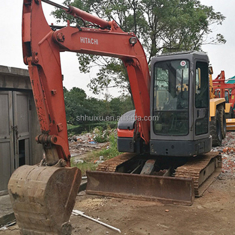 Hitachi stokta Kullanılmış mini kazıcı Japon HITACHI 55 satılık/İlk el Küçük sürünen kazıcı iyi durumda HITACHI 55
