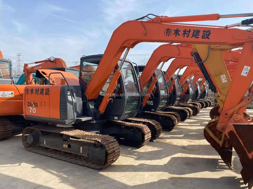 Hitachi stokta Kullanılmış mini kazıcı Japon HITACHI 70 satılıyor/İlk el Küçük sürünen kazıcı iyi durumda HITACHI 70
