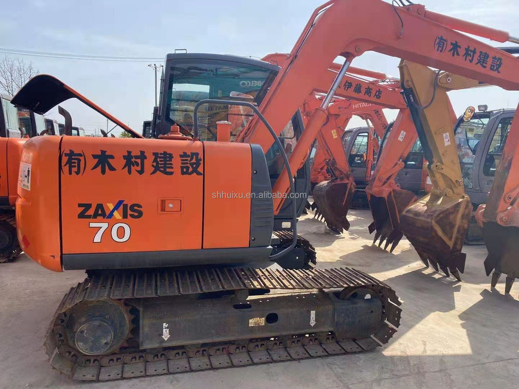 Hitachi stokta Kullanılmış mini kazıcı Japon HITACHI 70 satılıyor/İlk el Küçük sürünen kazıcı iyi durumda HITACHI 70