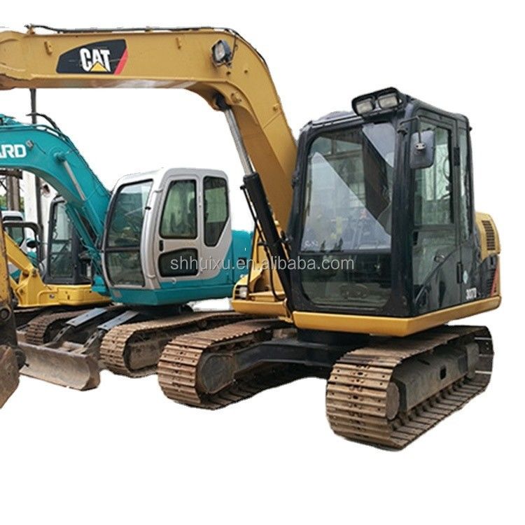 Kullanılmış kazıcılar cat307 Mini sürünen kazma makinesi kullanılmış kazıcı CAT307D 7T Caterpillar Excavator Caterpillar stokta