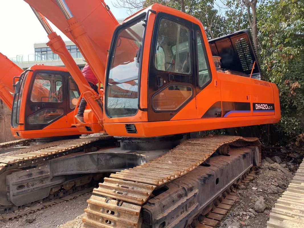Doosan sıcak satış Mükemmel kaliteli ikinci el hidrolik sürünen kazma makinesi DOOSAN DH420 kullanılmış kazma makinesi en çok satan