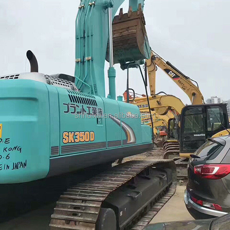 Kobelco SK200 Mükemmel kalite ikinci el sürünen kazıcı Kobelco SK350 Kullanılmış kazma makinesi