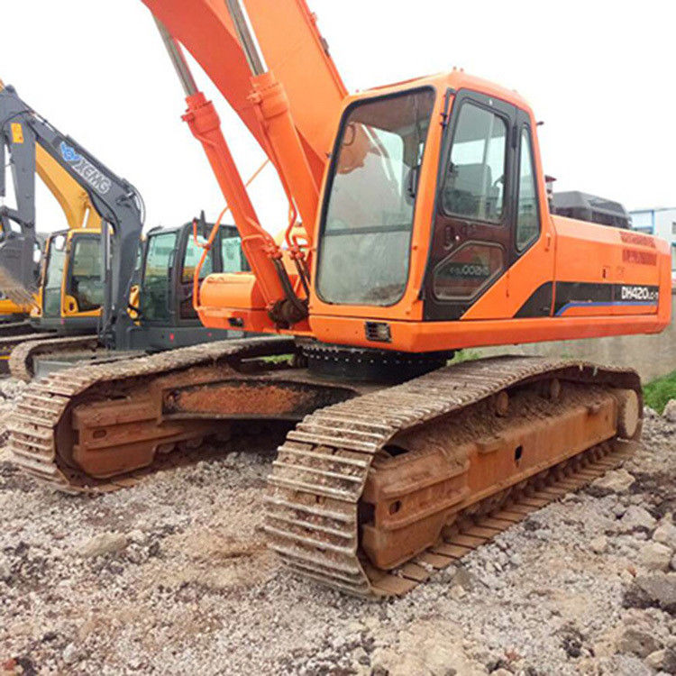 Doosan sıcak satış Mükemmel kaliteli ikinci el hidrolik sürünen kazma makinesi DOOSAN DH420 kullanılmış kazma makinesi en çok satan