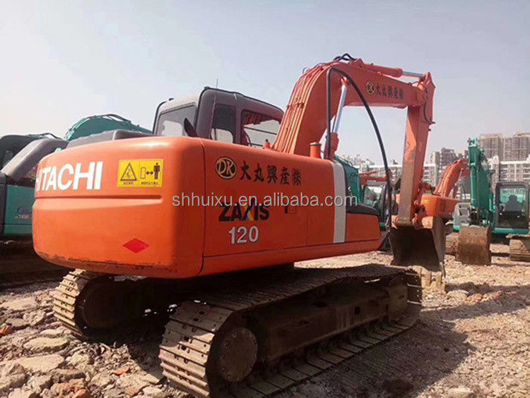 Hitachi sıcak satış İkinci el Crawler Excavator HITACHI 120 iyi durumda Satılık kullanılmış kazma makinesi