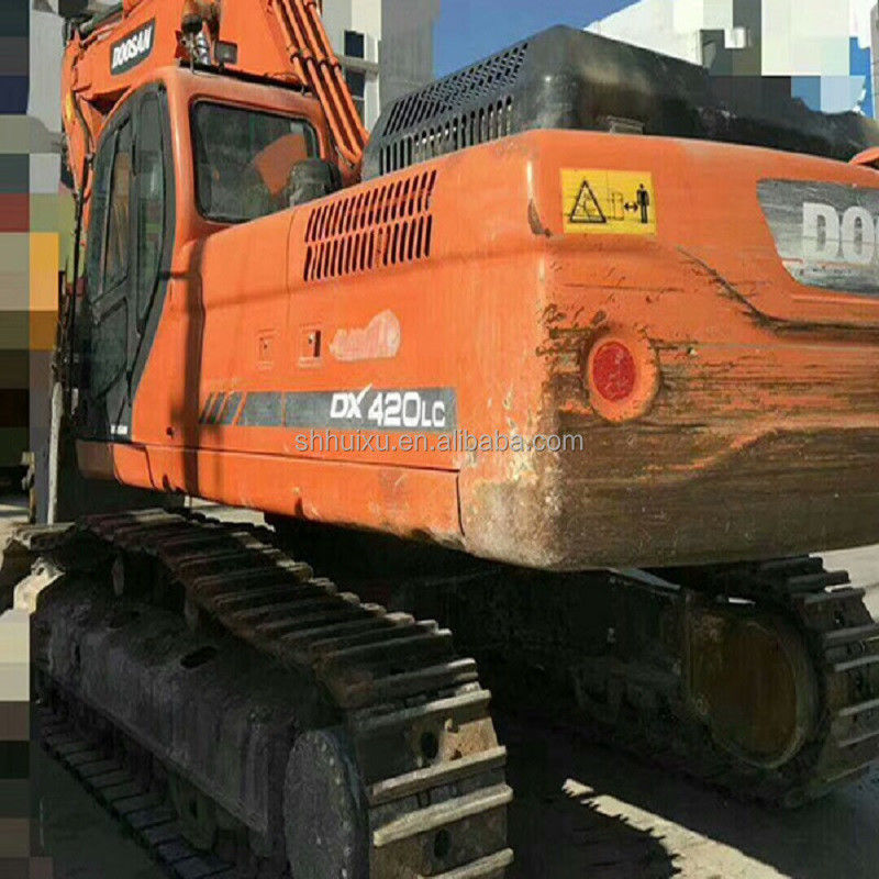 Doosan sıcak satış Yüksek kaliteli ikinci el hidrolik sürünen kazıcı DOOSAN DX420 Kore kökenli kullanılmış kazma makinesi iyi fiyat