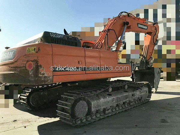 Doosan sıcak satış Yüksek kaliteli ikinci el hidrolik sürünen kazıcı DOOSAN DX420 Kore kökenli kullanılmış kazma makinesi iyi fiyat