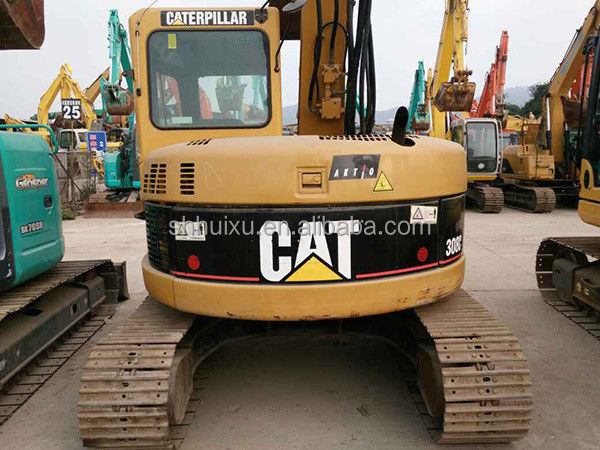 Sıcak satış kullanılmış tırtıl kazıcı kazma makinesi ikinci el Mini sürünen kazıcı stokta kullanılan CAT308C 8Ton tırtıl