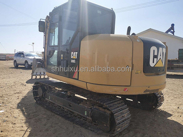 Yüksek kaliteli İkinci El Mini sürünen kazıcı kullanılan CAT308E 8T Kullanılmış tırtıl kazıcı kazma makinesi stokta tırtıl