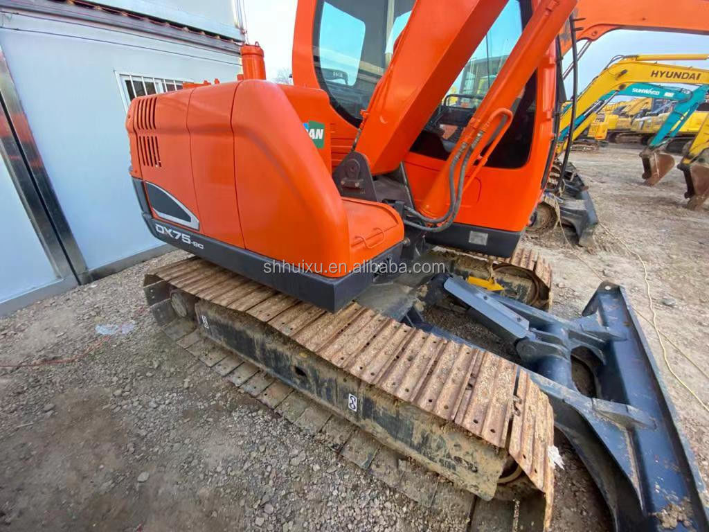 Kore kökenli kullanılmış mini kazıcı Doosan75 kaliteli inşaat makinesi/İkinci el hidrolik sürünen kazıcı DOOSAN75 sıcak satış