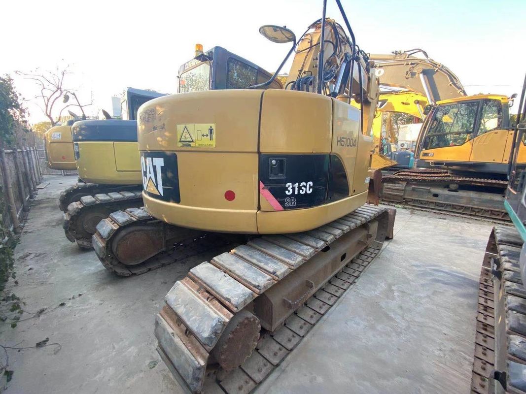 İkinci el kaliteli sürünen ekskavatör Kullanılmış Caterpillar cat313C / ikinci el Japonya motoru cat 313C