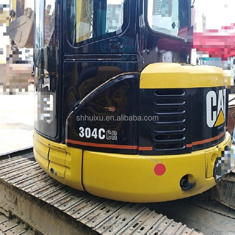 Kullanılmış hidrolik mini kazıcı CAT304 İkinci el kaliteli küçük sürünen kazıcı CAT304 satılıyor