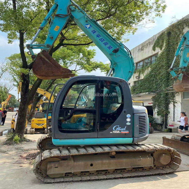 Kobelco SK200 Sürünen kazıcı Kobelco 70SR ikinci el Hidrolik Yüksek kaliteli Kullanılmış mini kazıcı Ucuz fiyat