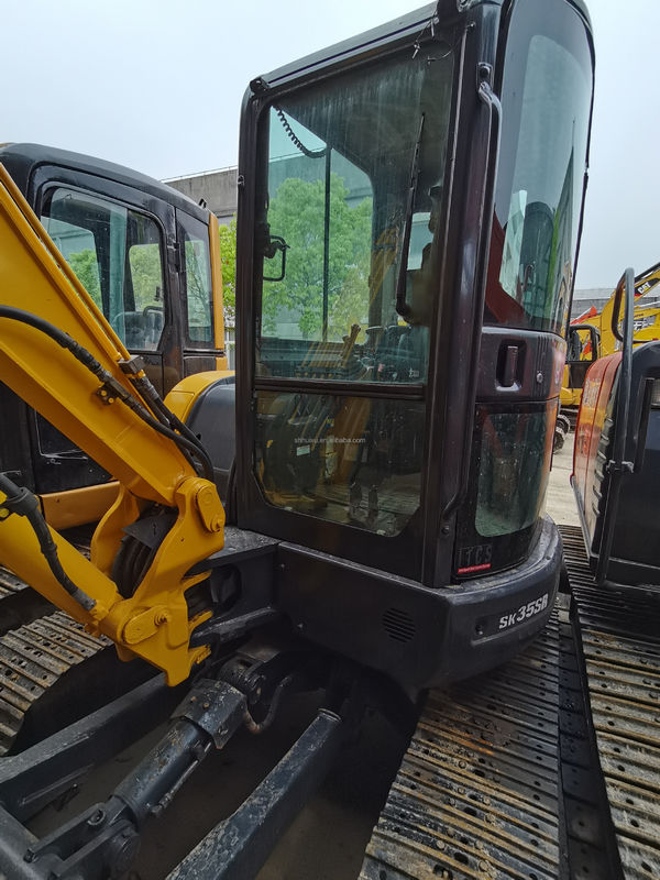 Kobelco SK200 Kobelco SK35SR ikinci el hidrolik sürünen kazıcı Japonya kökeni/kullanılmış mini kazıcı Kobelco SK35SR İyi kalite Ucuz fiyat