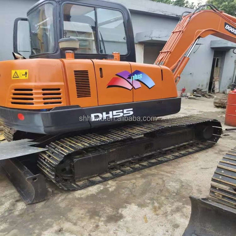 Doosan sıcak satış Mini ekskavatör kullanılmış doosan ex55 İkinci el hidrolik sürünen ekskavatör DOOSAN DH55 Kore kökeni