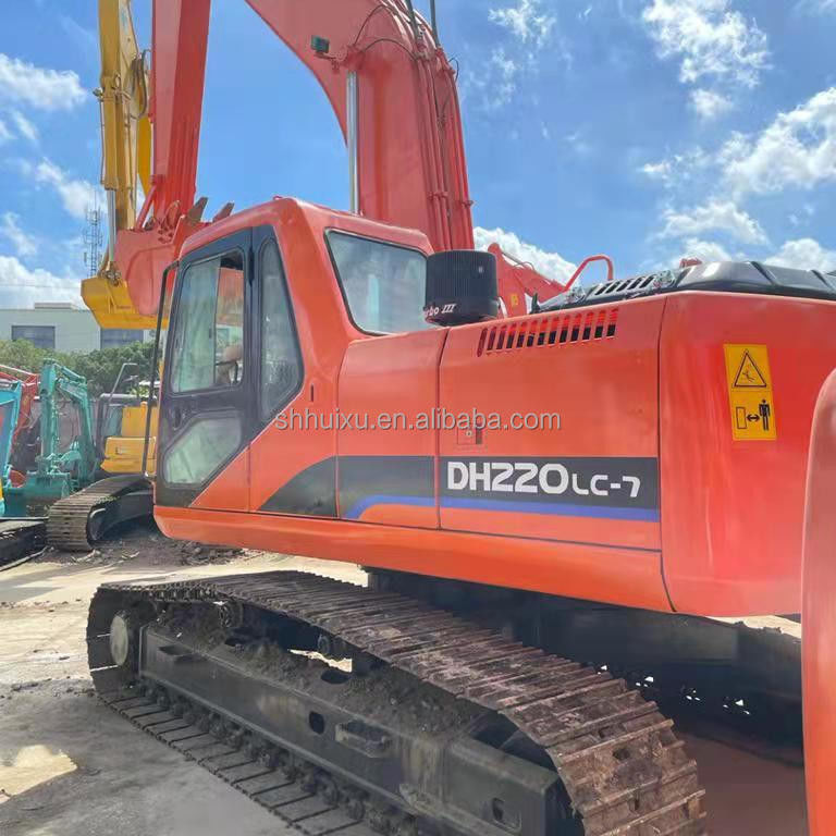 Doosan sıcak satış Doosan DH220lc kullanılmış kazma makinesini Doosan DH220-7 Kore kökenli satılıyor