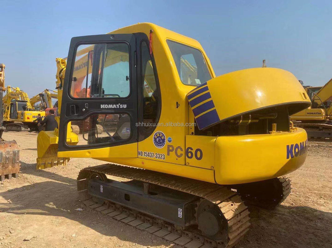 Komatsu PC60 hidrolik sürünen kazıcı 6 ton yüksek kaliteli ikinci el kazıcı Japonya kökeni ucuz fiyat Komatsu kazıcı