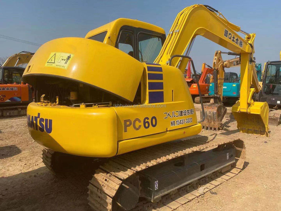 Komatsu PC60 hidrolik sürünen kazıcı 6 ton yüksek kaliteli ikinci el kazıcı Japonya kökeni ucuz fiyat Komatsu kazıcı