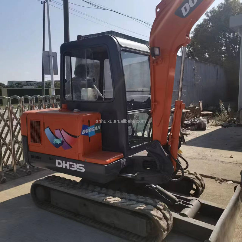 Doosan Sıcak Satış Kullanılmış Orijinal Doosan DH35 ekskavatörü, Doosan dozer bıçağıyla mini ekskavatörü, Doosan DH35 DH55 DH60 DH70 DH80 DX80 DX75 stokta