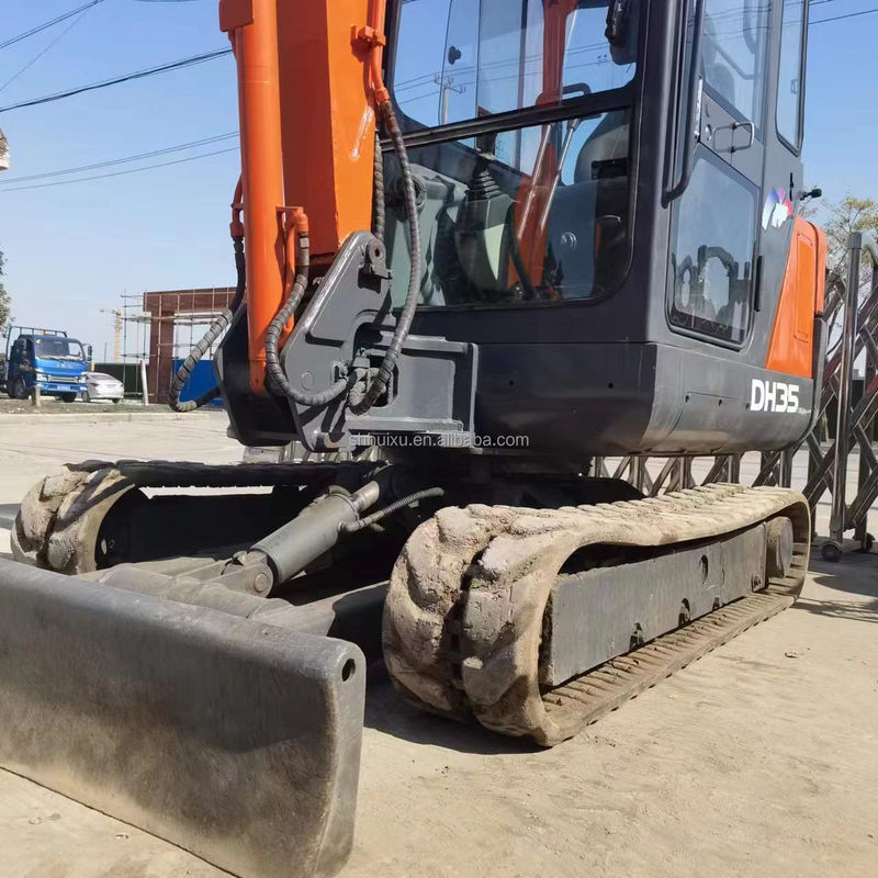 Doosan Sıcak Satış Kullanılmış Orijinal Doosan DH35 ekskavatörü, Doosan dozer bıçağıyla mini ekskavatörü, Doosan DH35 DH55 DH60 DH70 DH80 DX80 DX75 stokta