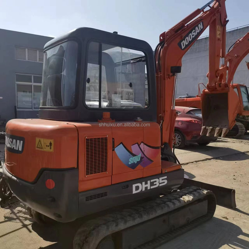 Doosan Sıcak Satış Kullanılmış Orijinal Doosan DH35 ekskavatörü, Doosan dozer bıçağıyla mini ekskavatörü, Doosan DH35 DH55 DH60 DH70 DH80 DX80 DX75 stokta