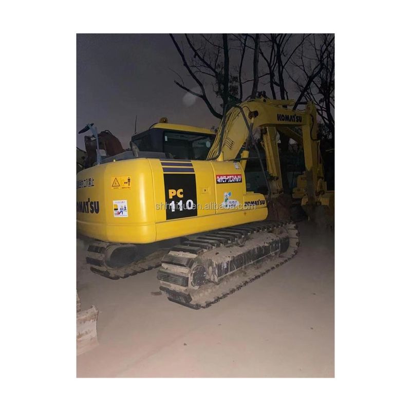 Komatsu Hidrolik sürünen kazıcı Kullanılmış Komatsu PC110 ikinci el Japon kazma makinesi Komatsu kazıcı