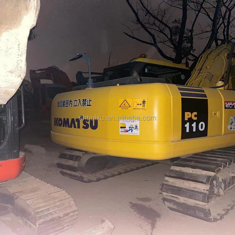 Komatsu Hidrolik sürünen kazıcı Kullanılmış Komatsu PC110 ikinci el Japon kazma makinesi Komatsu kazıcı