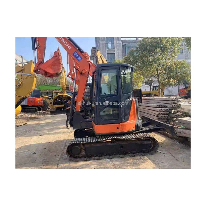 Hitachi stokta Ucuz fiyat kullanılmış mini kazıcı Japon HITACHI 55/İkinci el hidrolik sürünen kazıcı iyi durumda HITACHI 55