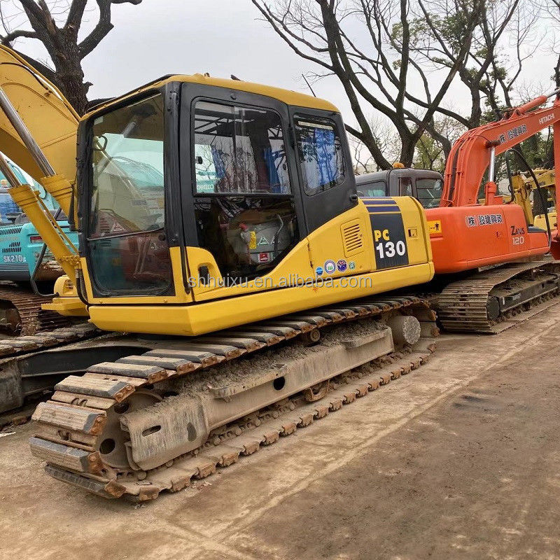 Komatsu Ucuz sürünen kazıcı PC130 kullanılmış komatsu mini İkinci el kazma makinesi Komatsu Excavator