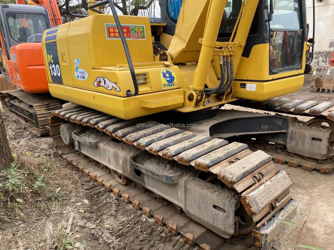 Komatsu Ucuz sürünen kazıcı PC130 kullanılmış komatsu mini İkinci el kazma makinesi Komatsu Excavator