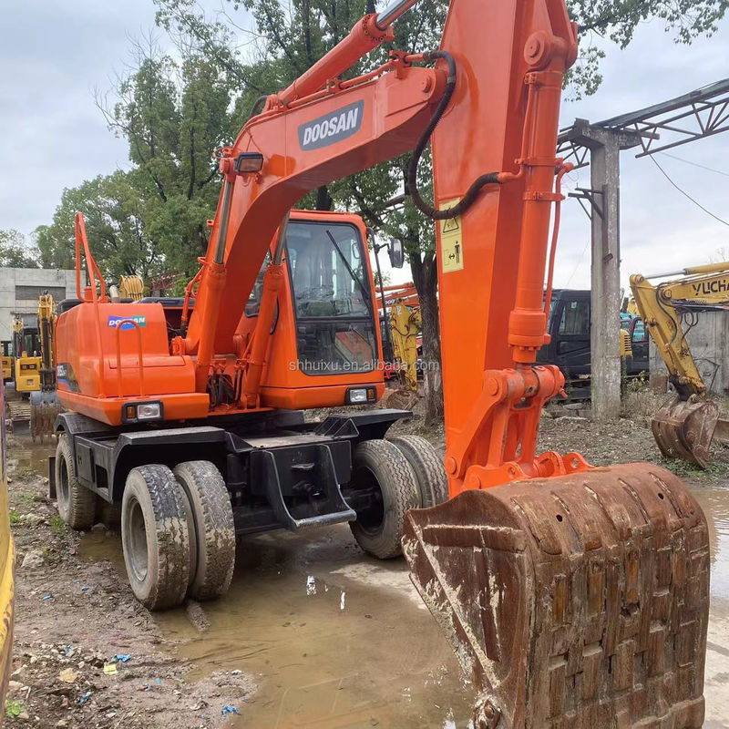 Doosan Sıcak Satış Sıcak Satış İkinci El Doosan DH150 W-7 İyi Durumda Kullanılmış Ekskavatör Tekerlekli ekskavatör.